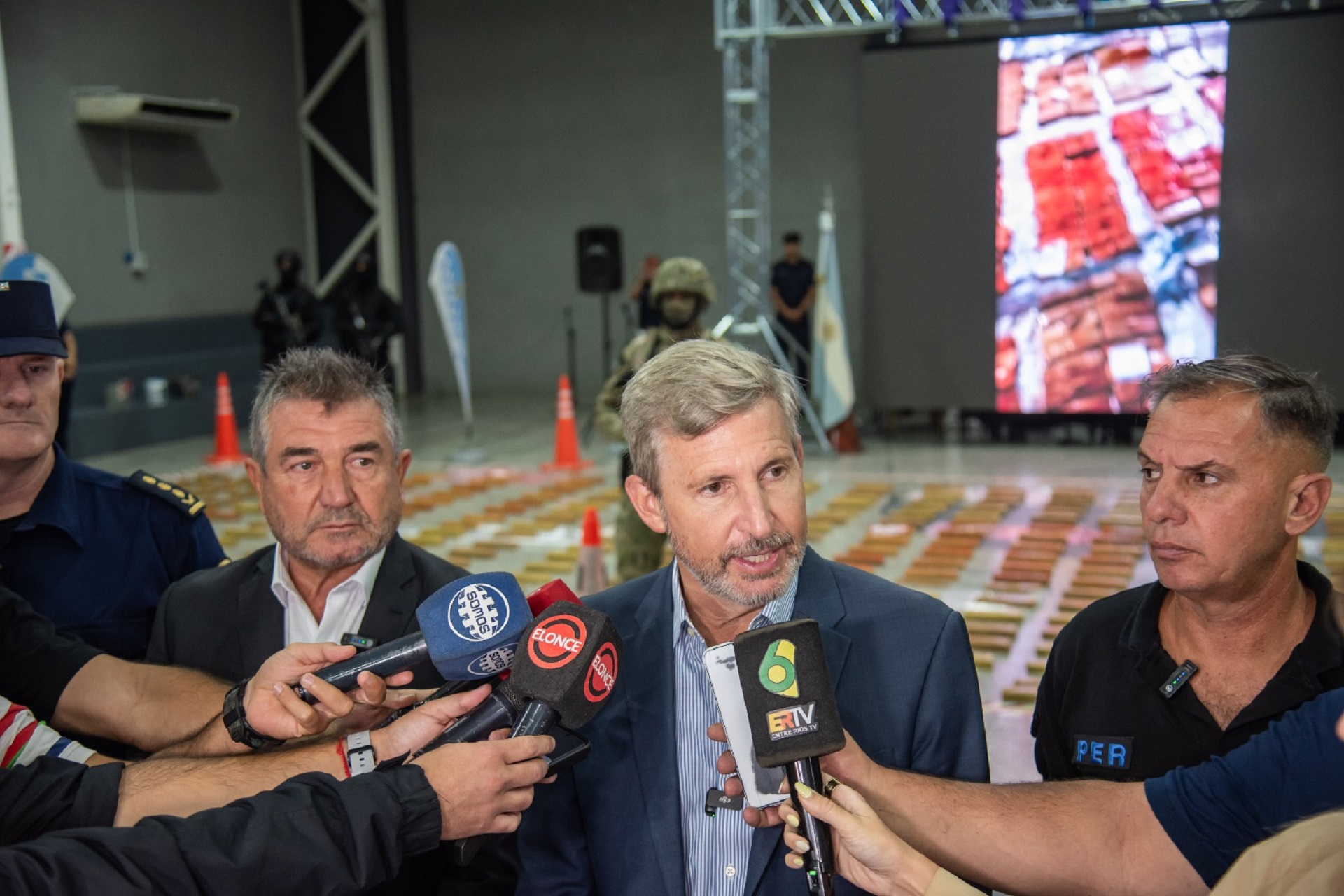 Golpe al narcotráfico en La Paz: el gobernador destacó la incautación de más de 1.300 kilos de droga